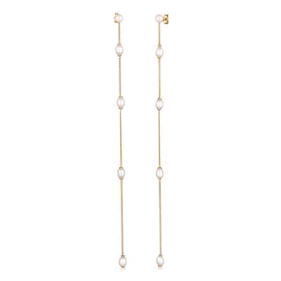 Paar Ohrstecker ELLI PREMIUM "Ohrringe Ohrstecker Süßwasserzuchtperlen Weiß 925 Sterling Silber" Gr. 132, gold, Ohrringe, Damen, 132, ohne Stein, Silber 925 (Sterlingsilber)