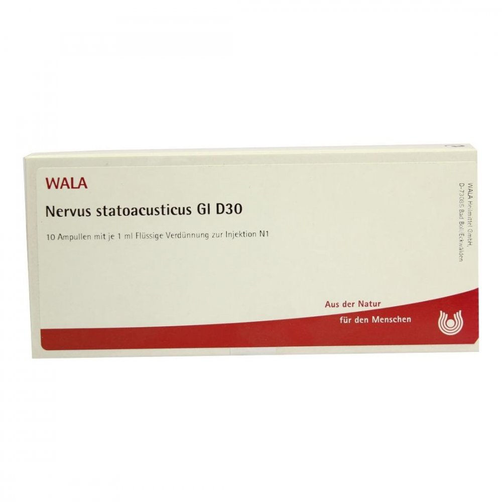 WALA Heilmittel GmbH Nervus Statoacusticus Gl D30 Ampullen 02942143
