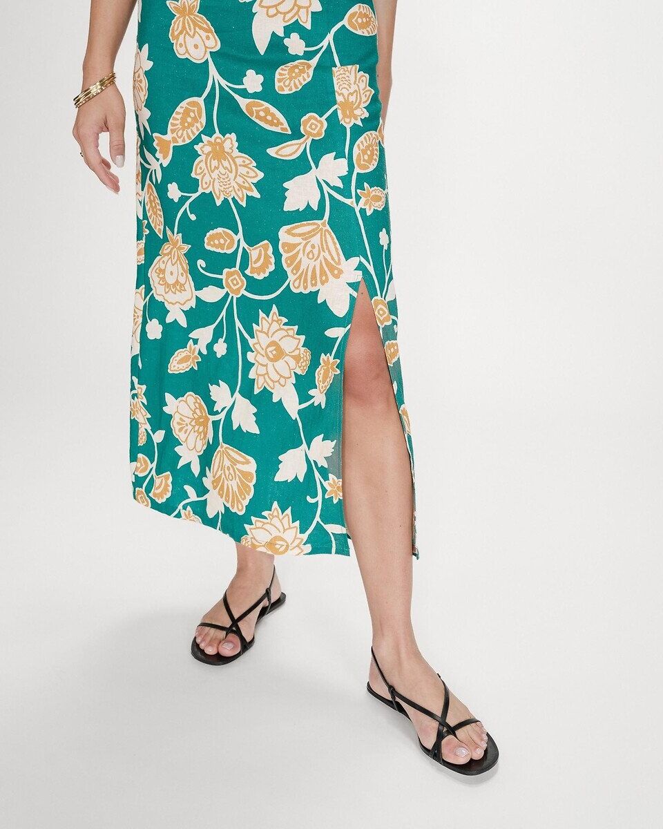 GRACE & MILA Robe longue imprimée à bretelles VELYSSA