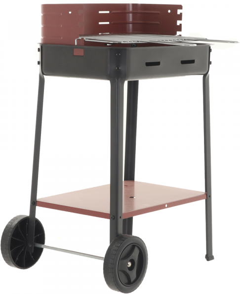 Mille Flavia c/r 45 - Handgefertigter Eisen-Holzkohlegrill - 45,5x29,5cm
