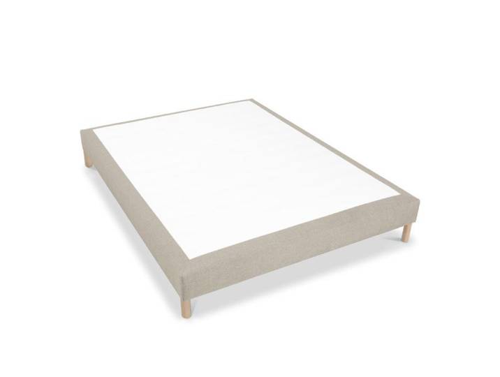 Sommier tapissier Tissu Sisal Sable 140x190 cm