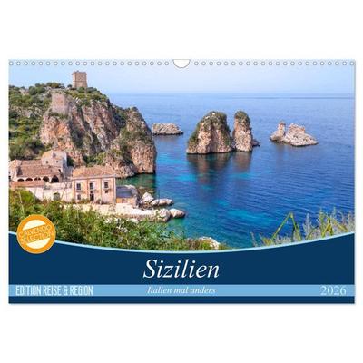 Sizilien - Italien mal anders (Wandkalender 2026 DIN A3 quer), CALVENDO Monatskalender