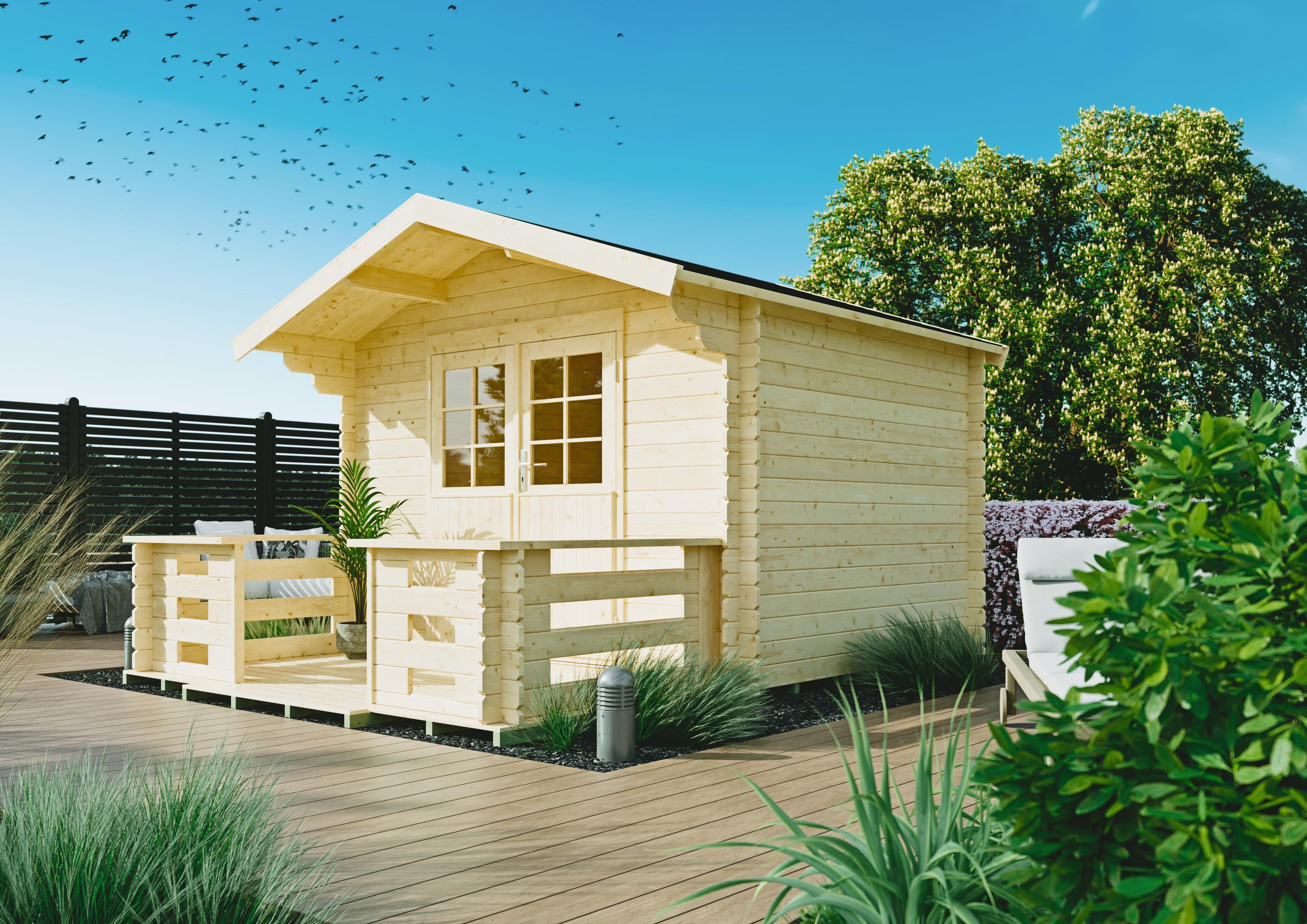 Gartenhaus Quincy 3,00x2,40 m - inklusive Terrasse