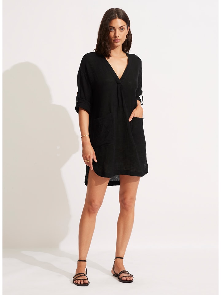 Seafolly Kaftan in Schwarz - L