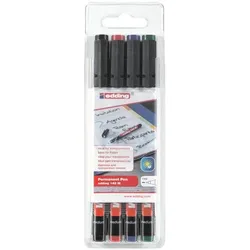 Edding 4er-Pack OHP-Marker »e-142 M« permanent schwarz