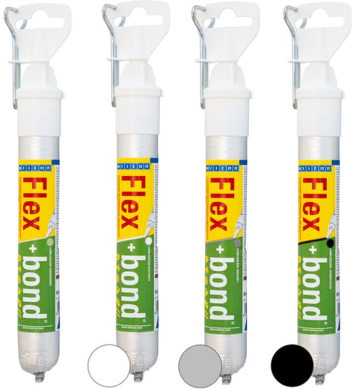 WEICON Kleb- und Dichtstoff Flex+bond® 85 ml schwarz (10014356)