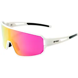 YEAZ Sport-Sonnenbrille Creme White/Pink SUNWAVE