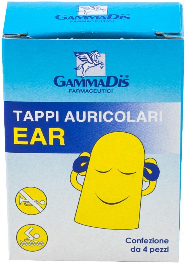 GAMMADIS FARMACEUTICI Srl Tappo Auricolare Ear 4 Pezzi - Gammadis Inserti auricolari in PVC