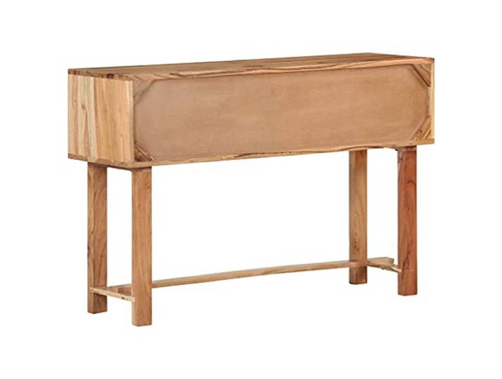 KGHFDVB Sideboard 115x35x75 cm Massivholz Akazie 3 Fächer mit Türen, Tropisches Hartholz, Witterungsbeständig, Langlebig, Konsolentisch