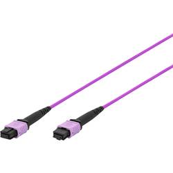 Digitus DK-2566-01/4 Glasfaser LWL Anschlusskabel 1 m Violett, Schwarz extrem dünn, flexibler Innenleiter, Glasfaserband, Kältebeständig, mit Knickschutztülle,
