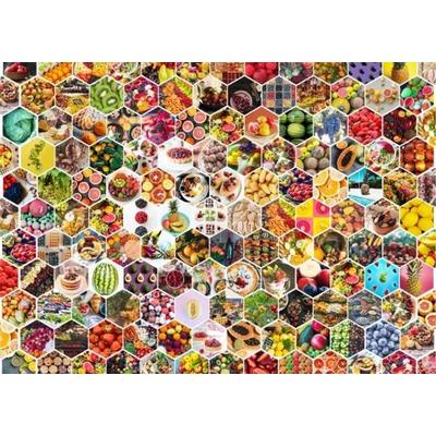 Brain Tree - Seamless Fruits 1000 Pieces Jigsaw Puzzle for Adults