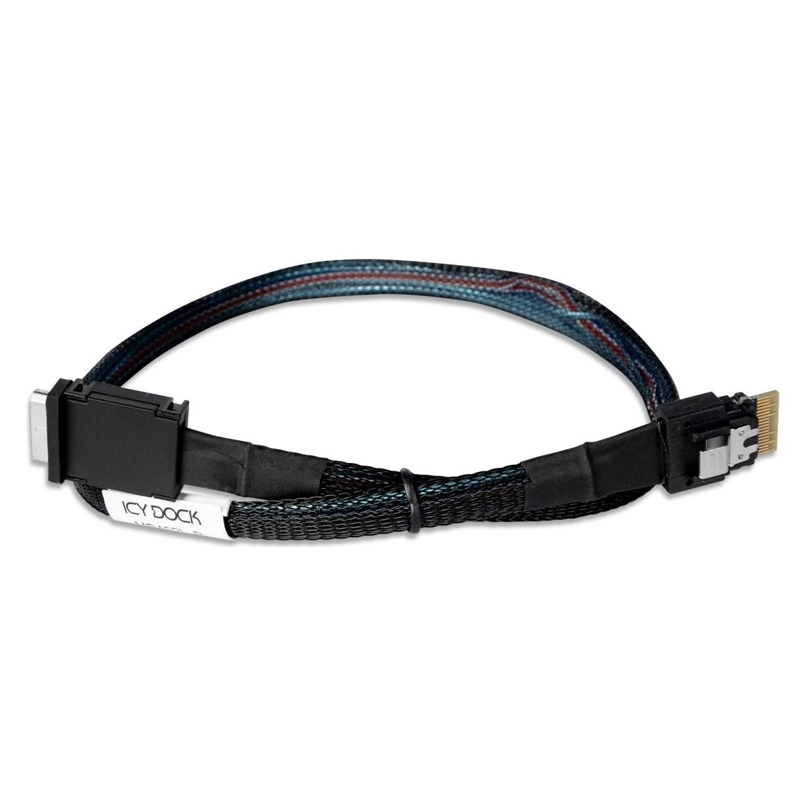 Icy Dock IcyDock Kabel SlimSAS 4i to OCulink 4i Cable, PCLe 4.0, 0.5M (50 cm, SlimSAS) (MB402L-B)