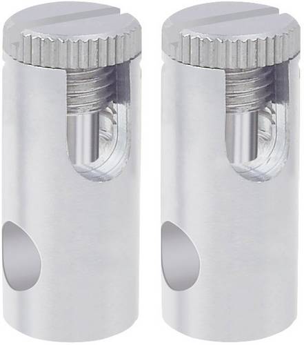 Paulmann 97283 Niedervolt-Seilsystem-Komponente Stromeinspeisung 2er Set Chrom (matt)