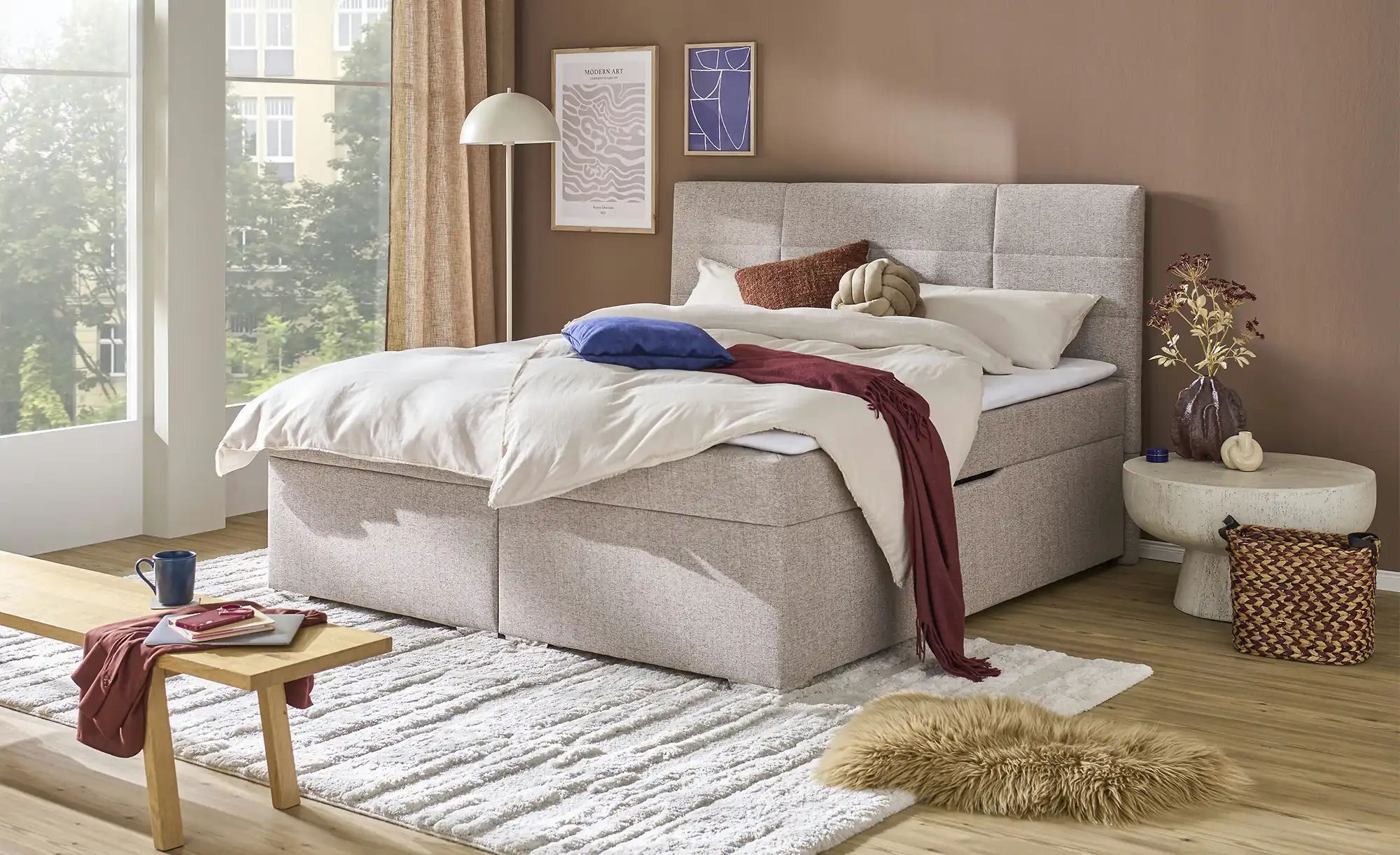 Höffner Boxbett  Duke ¦ Maße (cm): B: 189 H: 123