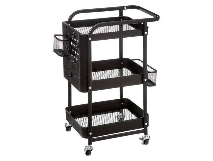 Desserte de Cuisine en Métal  Serta  76cm Noir