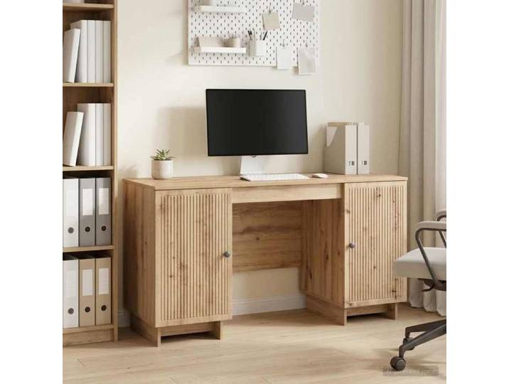 Bureau d'Ordinateur moderne - Pour Étude/Travail - （1pc) - Chêne artisanal Bois d'ingénierie 142 5 x 50 x 75 cm_26vat95o