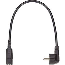 BACHMANN Netzkabel, gerade IEC-Buchse, schwarz, 0,75 m 356.1721