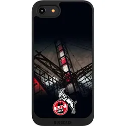 Nivocase Handyhülle für Apple iPhone 8 Hülle NIVOpure Case Schwarz 1. FC Köln Offizielles Lizenzprodukt (Apple iPhone 8), Smartphone Hülle, Schwarz