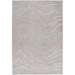 Teppich LOTUS silber (BL 160x230 cm) - BL 160x230 cm