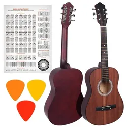 Nn Ag 34 1/2 Westerngitarre Zum Erlernen Des Matten Spiels (Akustik Gitarre), Gitarre, Weiss