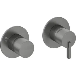 Neuesbad Serie 600 Wannenarmatur Unterputz, mit Umstellung, Oberfläche: Titanium NB1BQS_D46P1