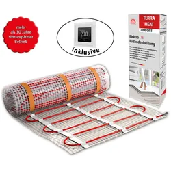 bella jolly Elektro Fußbodenheizung Heizmatten/SET 3m2 inkl. Comfort Thermostat WLAN/Tuya