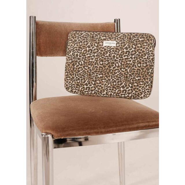 Grace & Mila Sherry laptop tas leopard