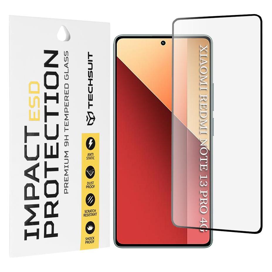 Techsuit - ESD Glass - Xiaomi Redmi Note 13 Pro 4G / Poco M6 Pro 4G - Black (Xiaomi Redmi Note 13 Pro 4G) (60230432)