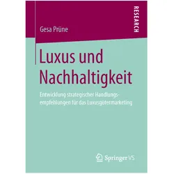 Luxus und Nachhaltigkeit, Fachbücher von Gesa Prüne