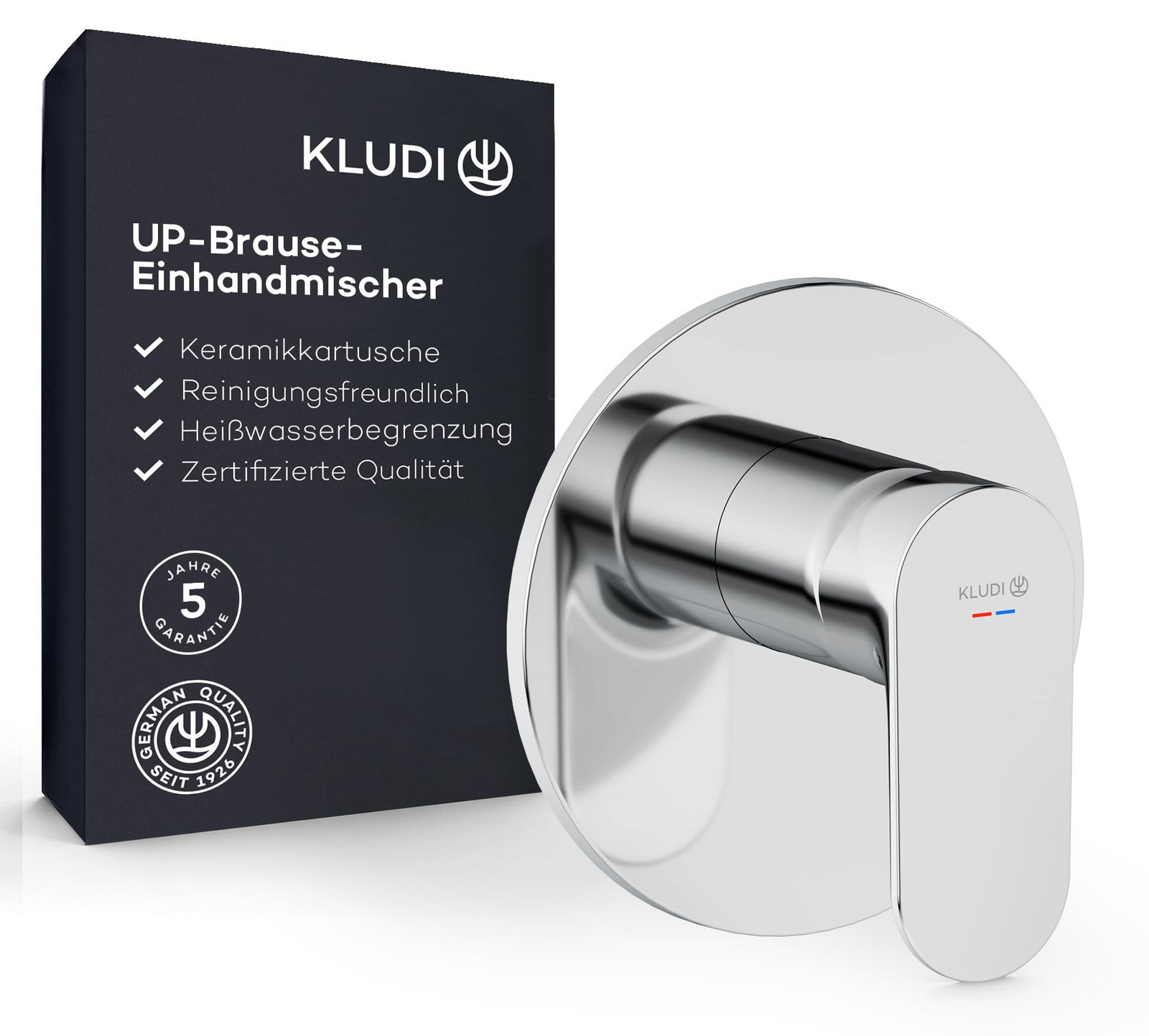Dripio Inbouw douchearmatuur met keramische cartridge, chroom