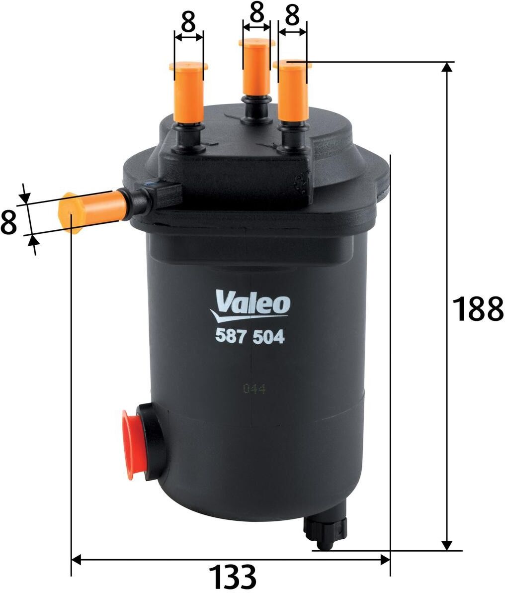 VALEO 587504 Fuel filter
