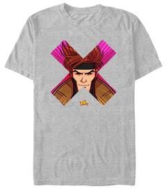 Men's Big & Tall Gambit Face Tops & Tees by Mad Engine in Athletic Heather (Size 4XLT)