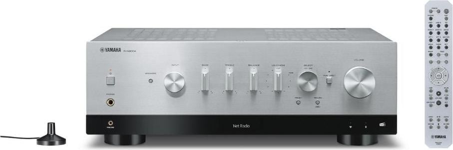 Yamaha R-N800A stereo versterker, zilverkleurig