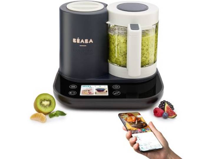 Beaba - Mixeur Cuiseur Bébé Babycook Smart - Gris Anthracite