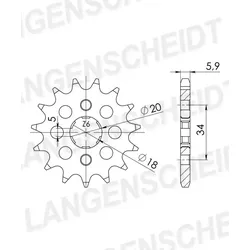 Supersprox Ritzel 428 17Z