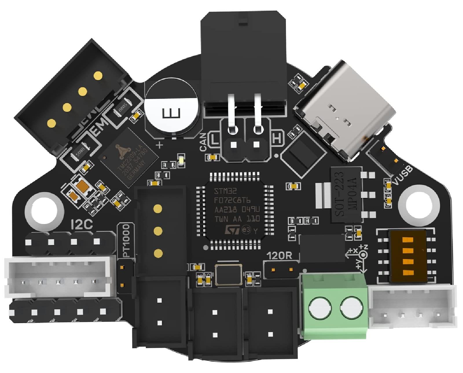 Dripio EBB 36 CAN V1.0 Besturingsprint voor Clipper met TMC2209 en CAN-bus