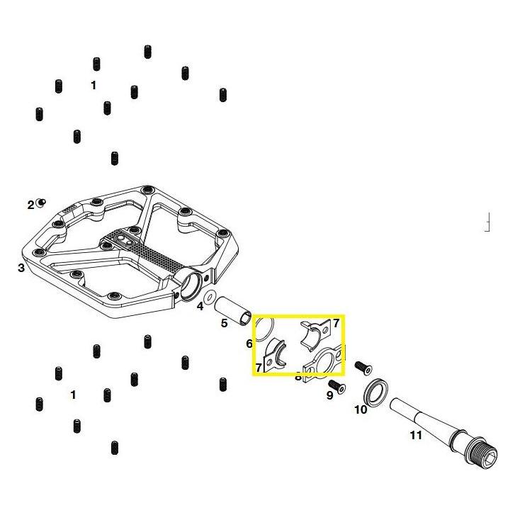 Crankbrothers Ersatzlager für Stamp 7 / Stamp 11 (39756239)