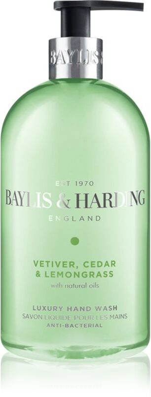 Baylis & Harding Vetiver, Cedar & Lemongrass Anti-Bacterial savon liquide mains 500 ml