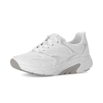 Sneaker GABOR "Sneaker low", Damen, Gr. 38,5, weiß, Schuhe Sneaker