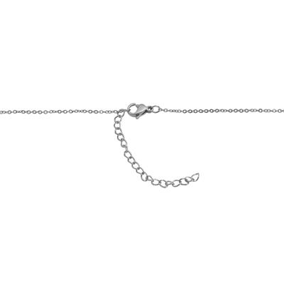 Kette ohne Anhänger ADELIA´S "Halskette mit Anhänger – aus Edelstahl", silber, Halsketten, Damen, 48cm, Edelstahl, Ein kleines Geschenk mit großer Wirkung