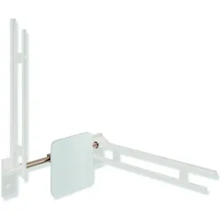 HEWI Rückenstütze System 900, PVD, Kupfer gebürstet, 150 mm tief, Achsmaß 588–688 mm verstellbar, Montage an Stützklappgriffen, Design A