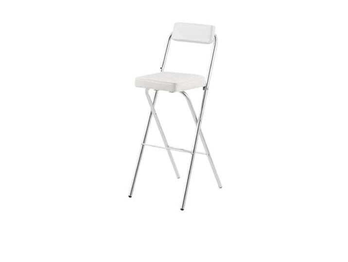 LXLAEOANG Hocker Klappbar Klappbare Barhocker-Stühle Mit Thekenhöhe Küchenhocker, platzsparende moderne Möbel(75cm-white)