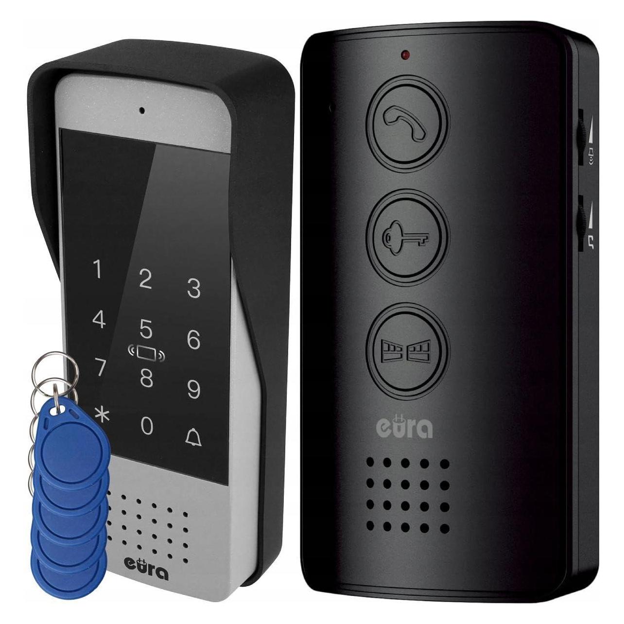 Eura Türsprechanlage ADP-34A3 schwarz (Drahtgebunden, Funk) (50323)