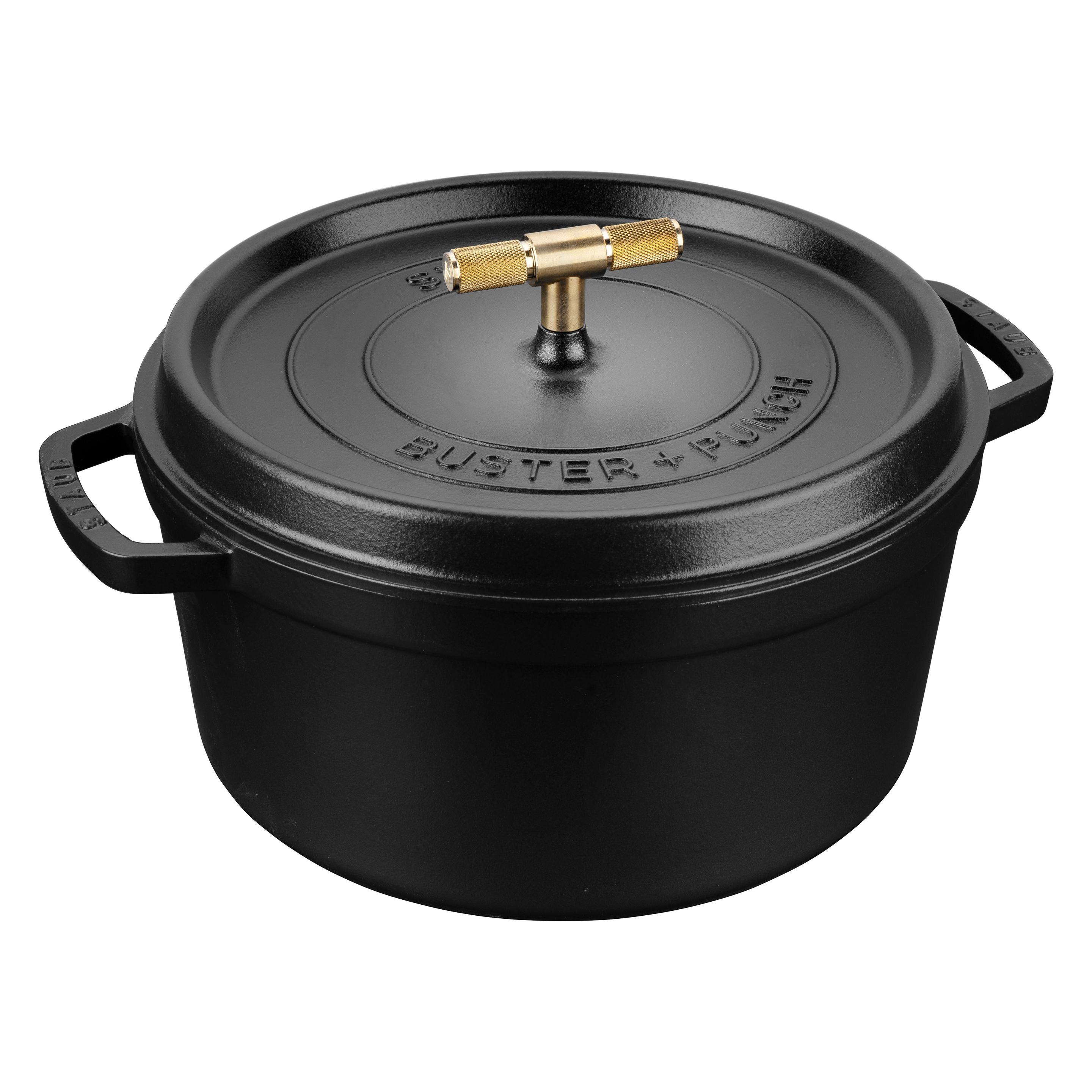 Staub - Buster Punch Cocotte - Black - 28 cm (Gusseisen) (1029898)