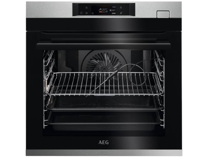 AEG BSE78228BM Dampfbackofen / Serie 8000 mit SteamBoost / Dampfreinigung / Kerntemperatursensor / SoftClosing / Touch-Bedienung / Grillfunktion / Display mit Uhr / Kindersicherung / A++ / Edelstahl mit Antifingerprint, 944188656