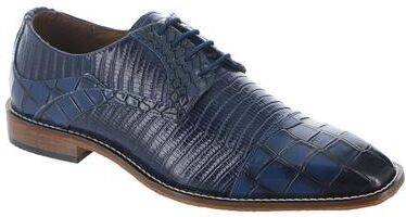 Stacy Adams Tedesco - Mens 8.5 Blue Oxford Shoes Medium