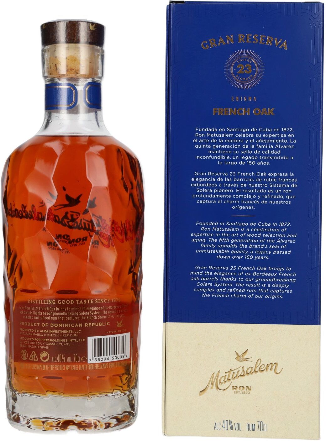 Ron Matusalem 23 Solera Gran Reserva French Oak Rum 40% Vol. 0,7l in Geschenkbox