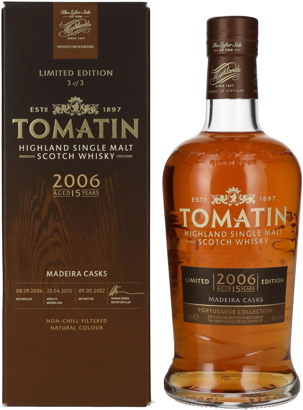 Tomatin Whisky Tomatin 15 Years Old Portuguese Collection MADEIRA CASKS 2006 46% Vol. 0,7l in Geschenkbox