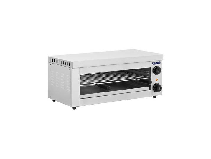 Royal Catering Elektrogrill Salamander 2.000 W Ofen Backgrill Überbackgerät Backofen 50 - 300 °C, 2000 W