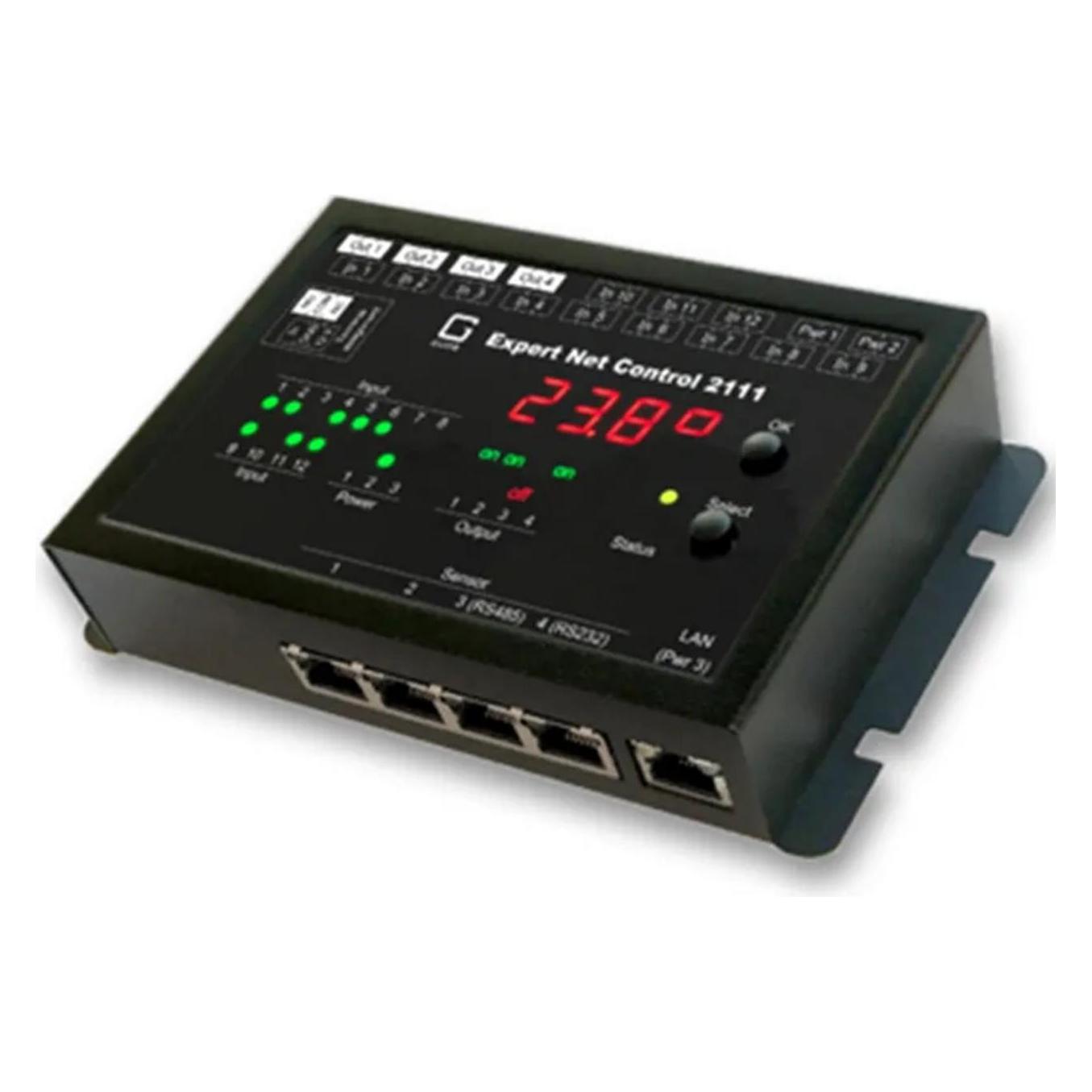 Gude 2111-1 Expert Netcontrol 4 Relaisausgänge, 12 passive Signaleingänge TCP/IP, PoE (2111-2)
